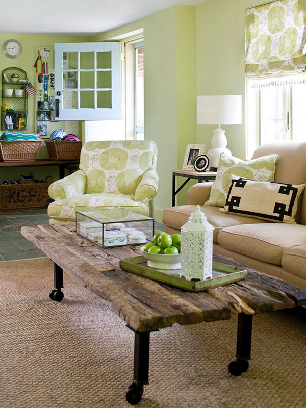 country-living-room-color-schemes-green