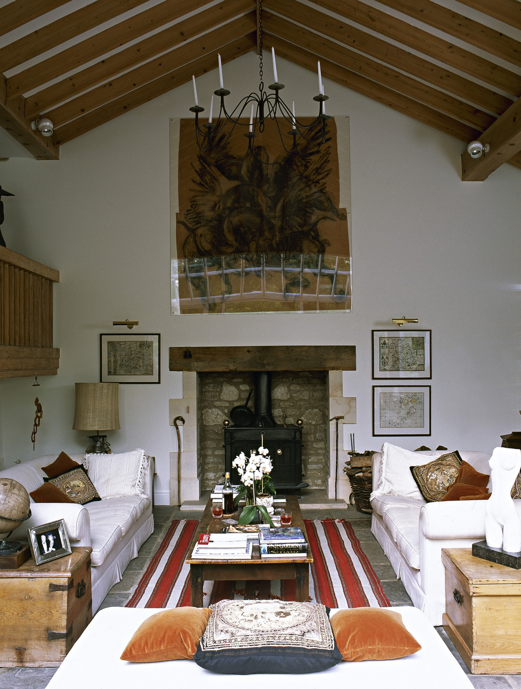 country-white-living-room