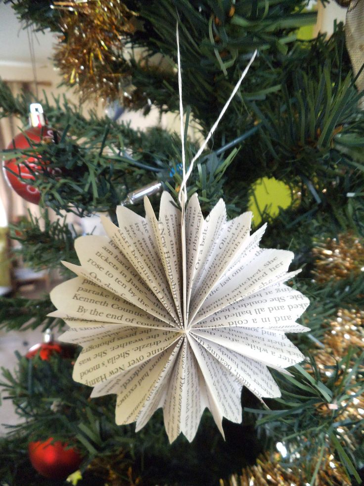 Folded Paper Christmas Decorations