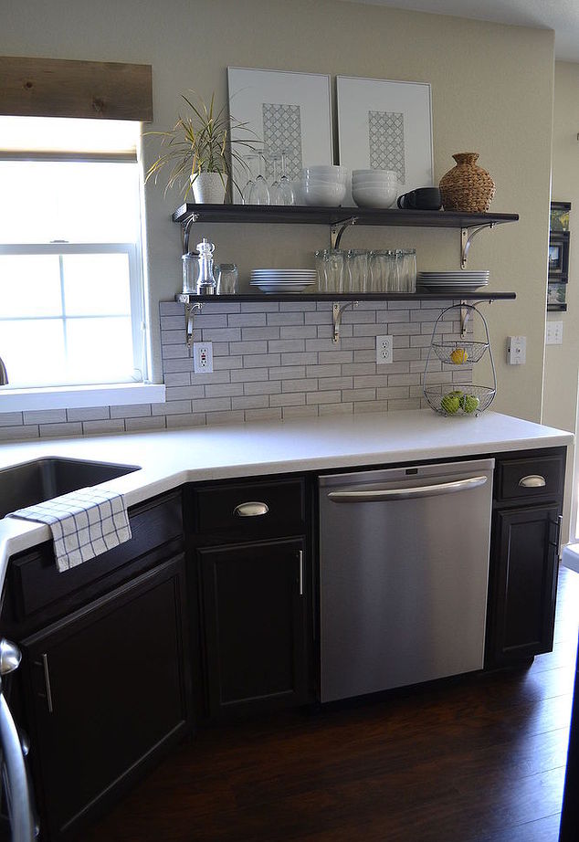 kitchen-with-dark-cabinets-light-counter