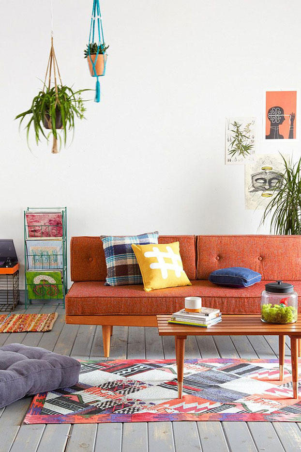 mid-century-orange-sofa-living-room