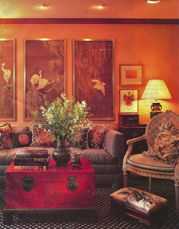 orange-and-brown-living-room