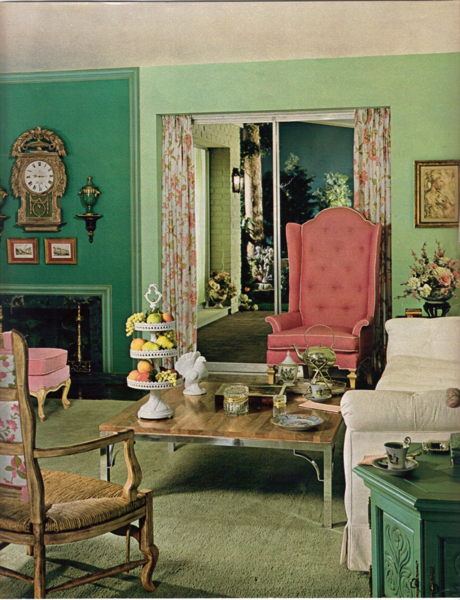 pink-and-green-living-room-color-schemes