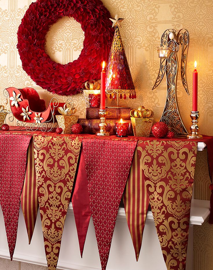 Red and Gold Christmas Decorating Ideas