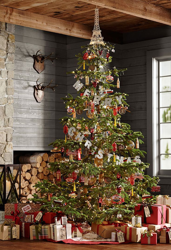 Rustic Christmas Tree Decorating Ideas