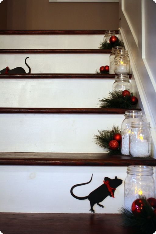 Stair Christmas Decorating Ideas 2016