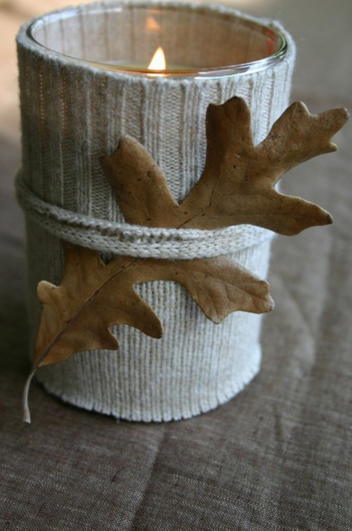 Sweater Candle Holders