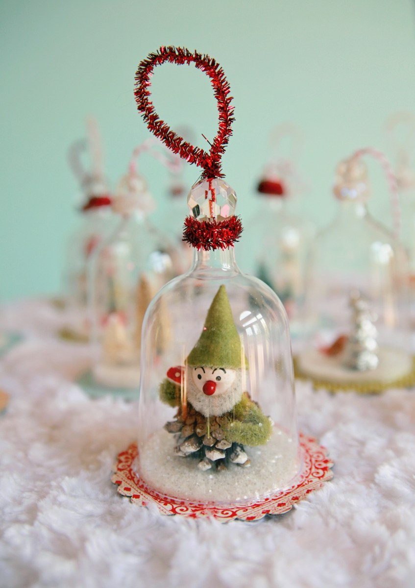 Vintage-Inspired DIY Bell Jar Ornaments