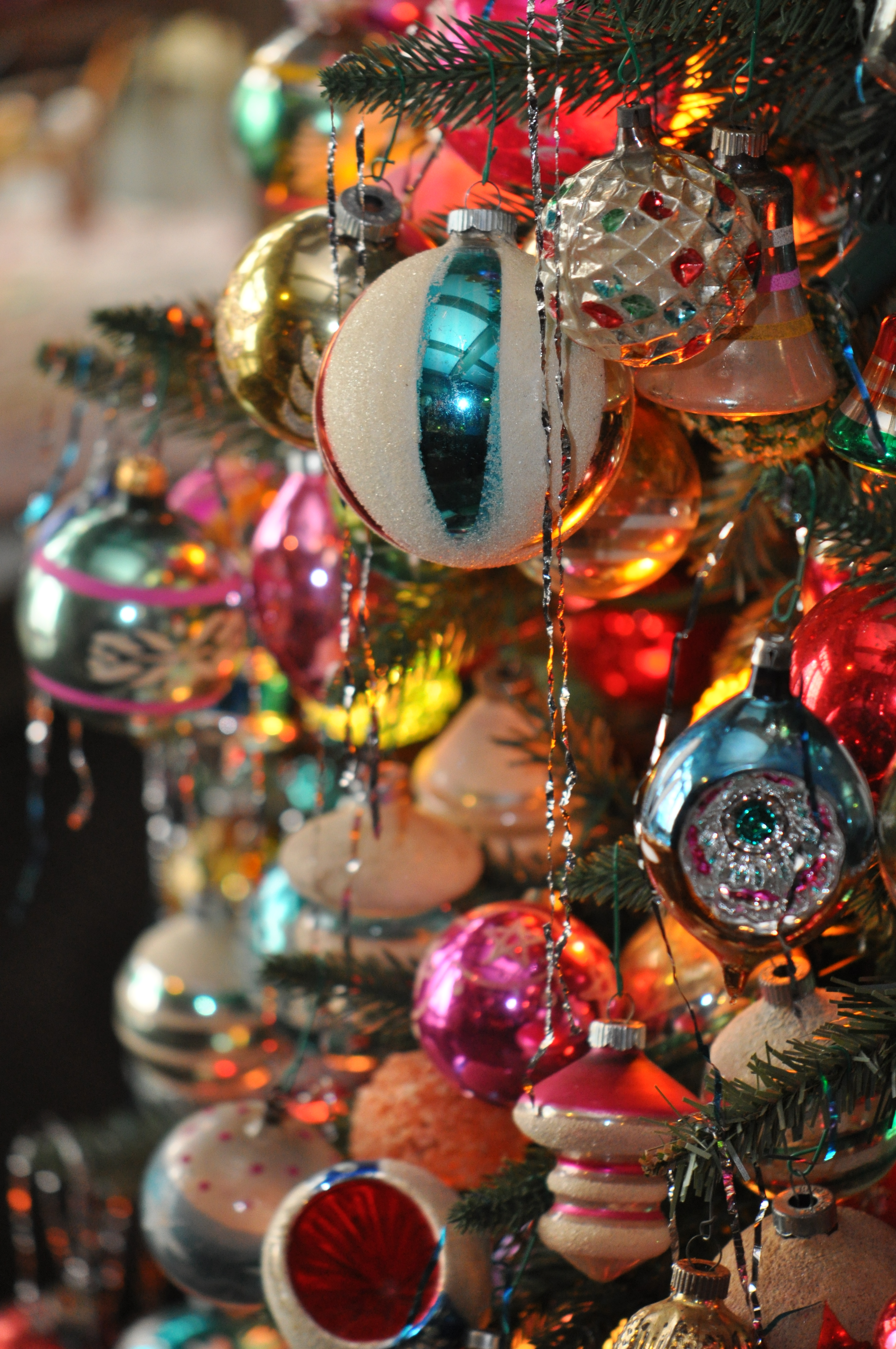 Vintage Shiny Brites Christmas Tree Ornaments