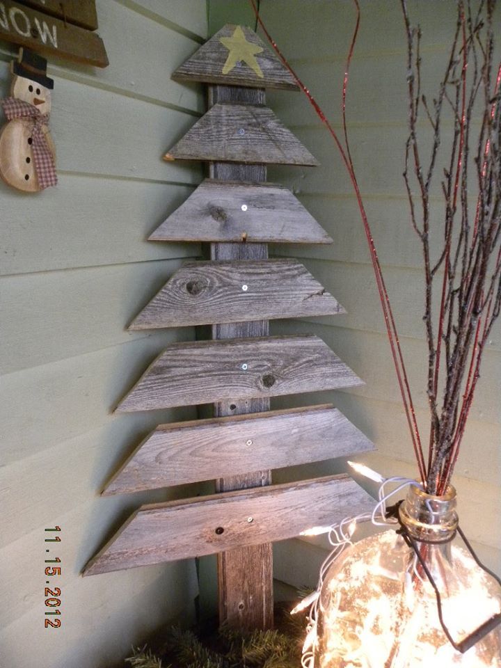 Wooden Pallet Christmas Tree