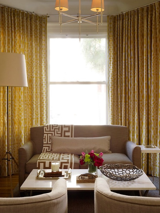 yellow-and-taupe-living-room-curtain-drape