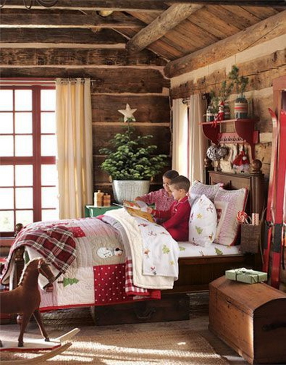 christmas-cabin-bedroom