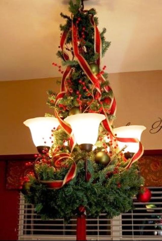 christmas-decorations-on-chandelier-tree-design-with-light