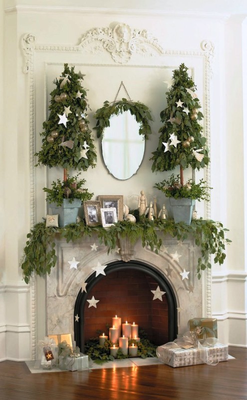 christmas-mantle-decorating-ideas