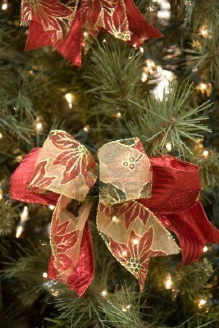38 Christmas Tree Decorations Ideas With Bows  Decoration Love