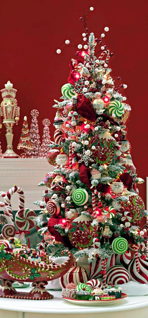 46 Famous Candy Christmas Tree Decorations Ideas - Decoration Love