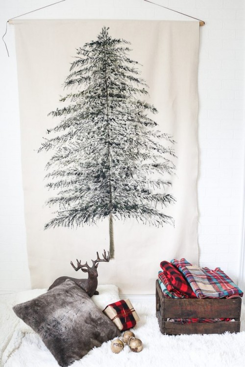 diy-hanging-wall-christmas-tree