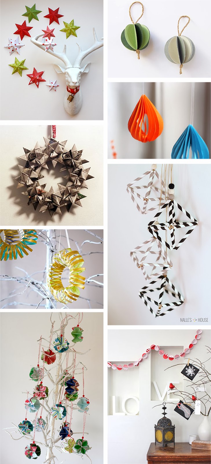 38 Christmas Decoration Ideas Using Paper For 2016  Decoration Love