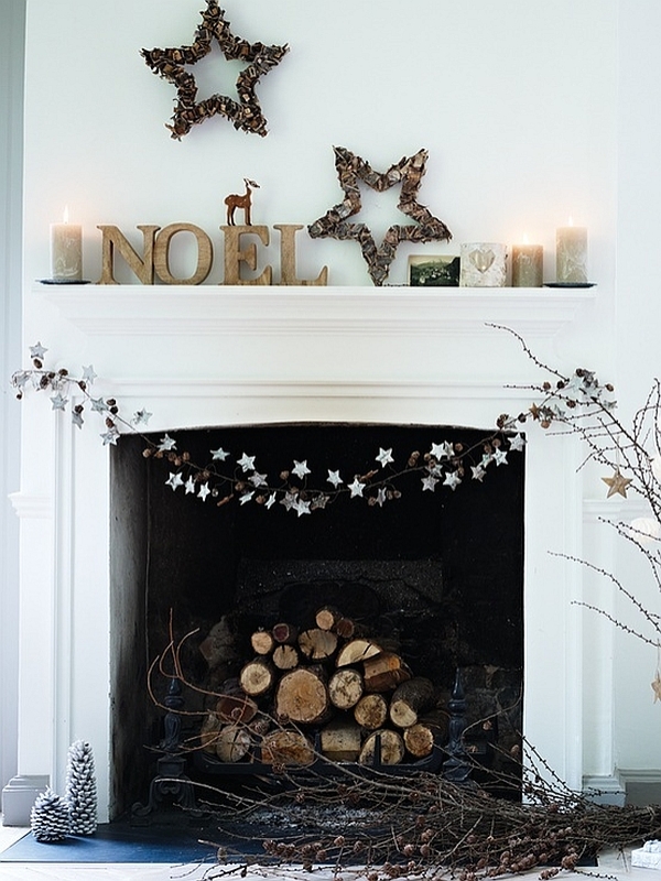 minimalist-christmas-decor-idea-for-fireplace-mantel