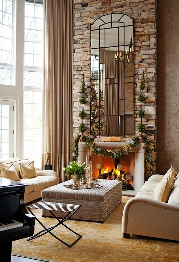 mirror-stone-fireplace-decorating-ideas