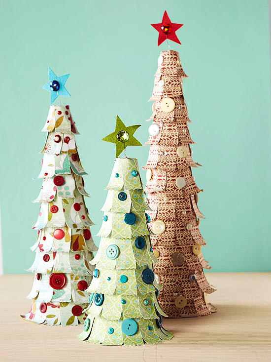 paper-christmas-tree-decoration-homemade