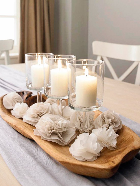 paper-flowers-and-candles-centerpiece