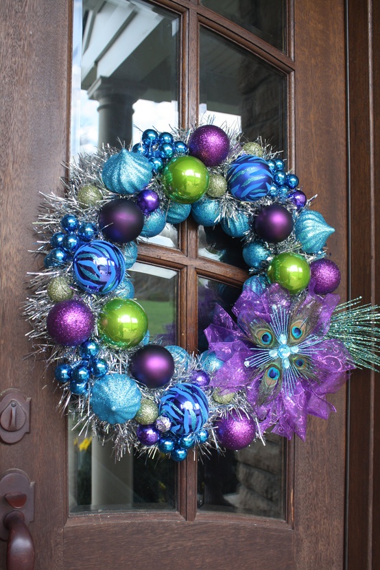 peacock-blue-christmas-ornament-wreath