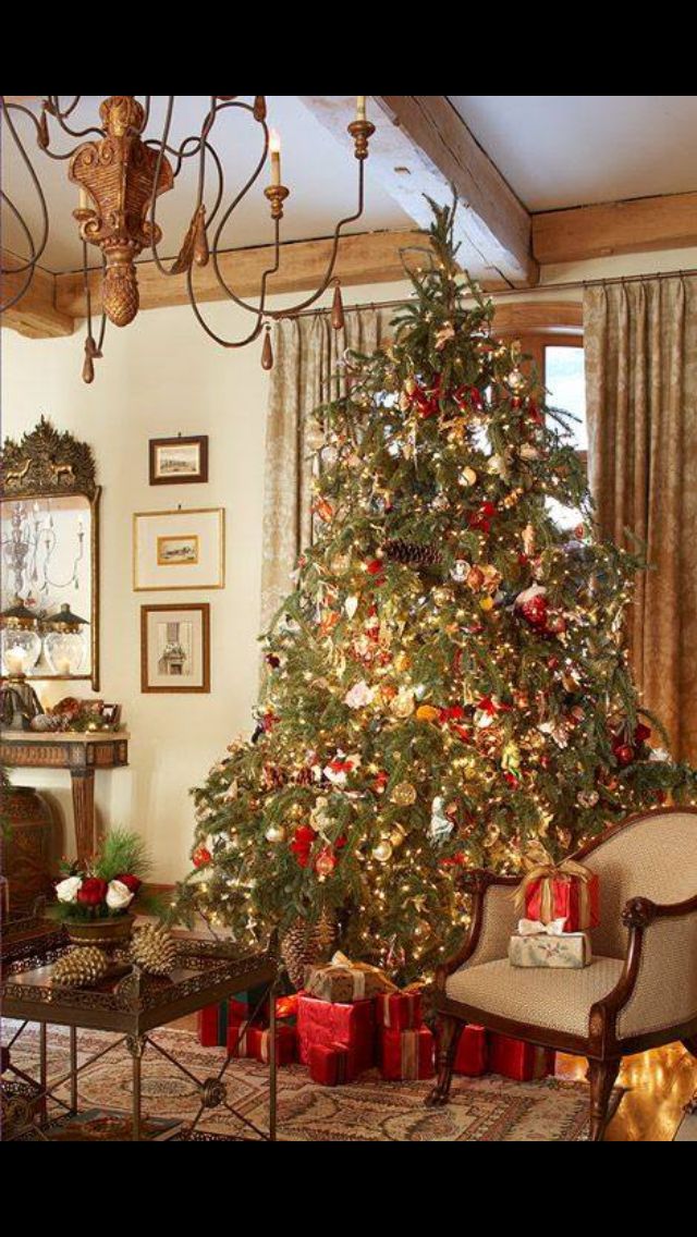 pinterest-country-christmas-tree-decorating-ideas