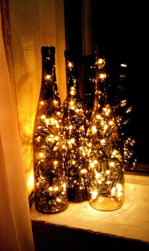 recycle-an-empty-wine-bottle-by-placing-christmas-lights-inside