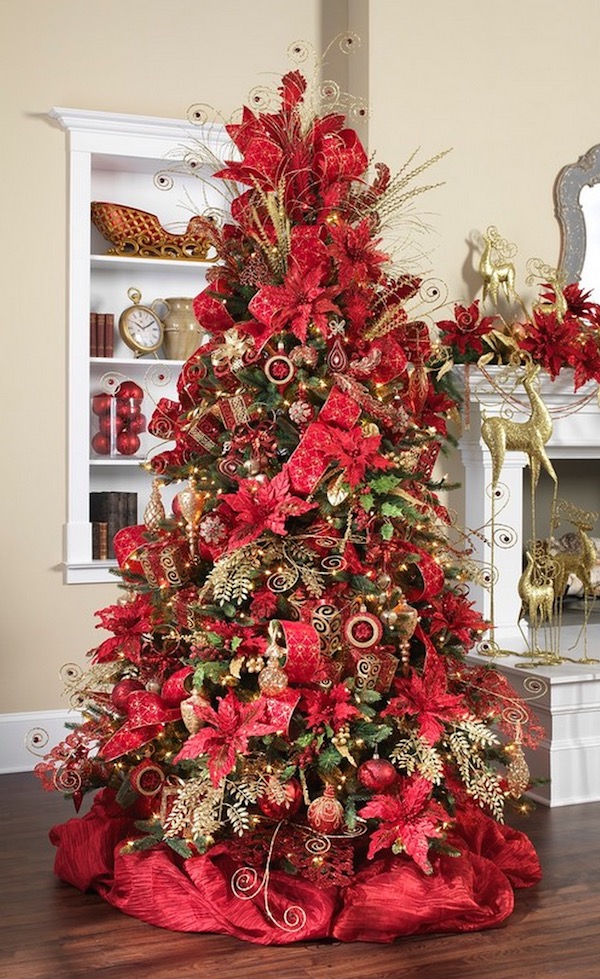 37 Christmas Decoration Ideas In All Shades Of Red  Decoration Love