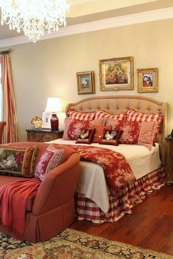 red-country-bedroom-chirstmas-decor-design