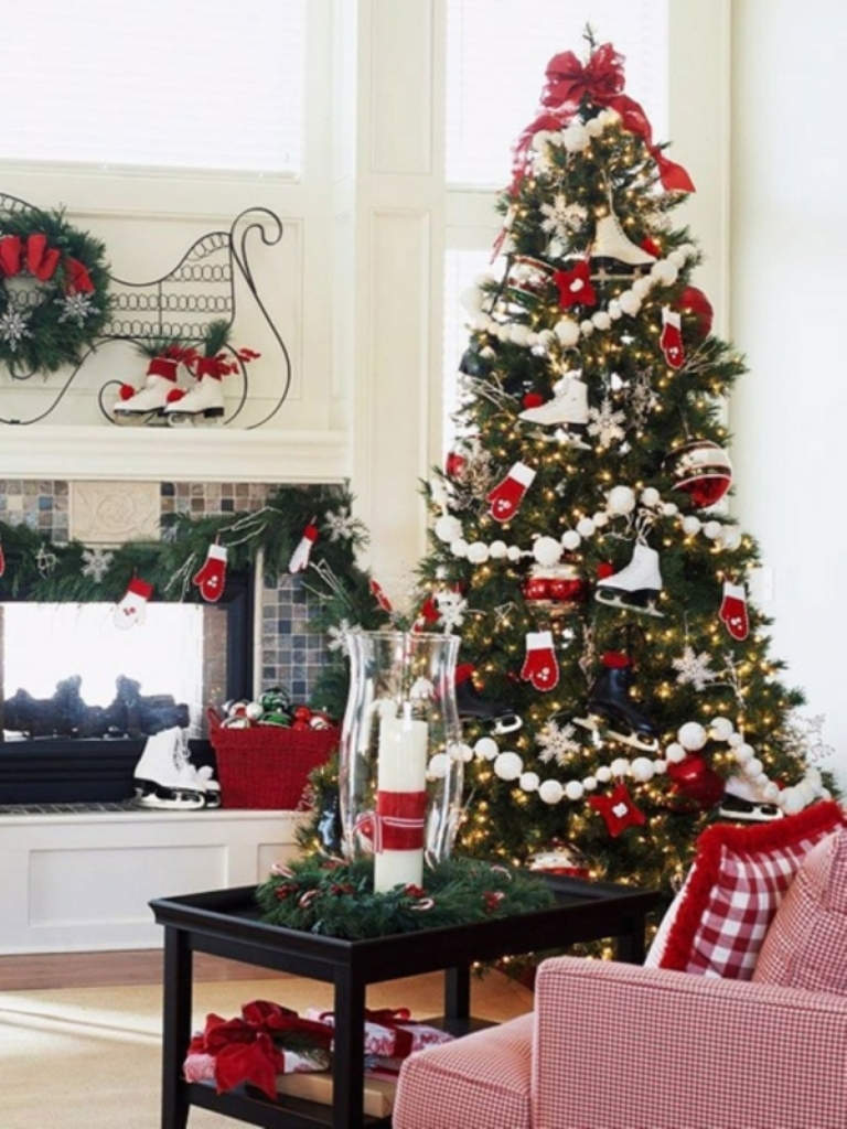 red-and-white-christmas-tree-decorating-ideas