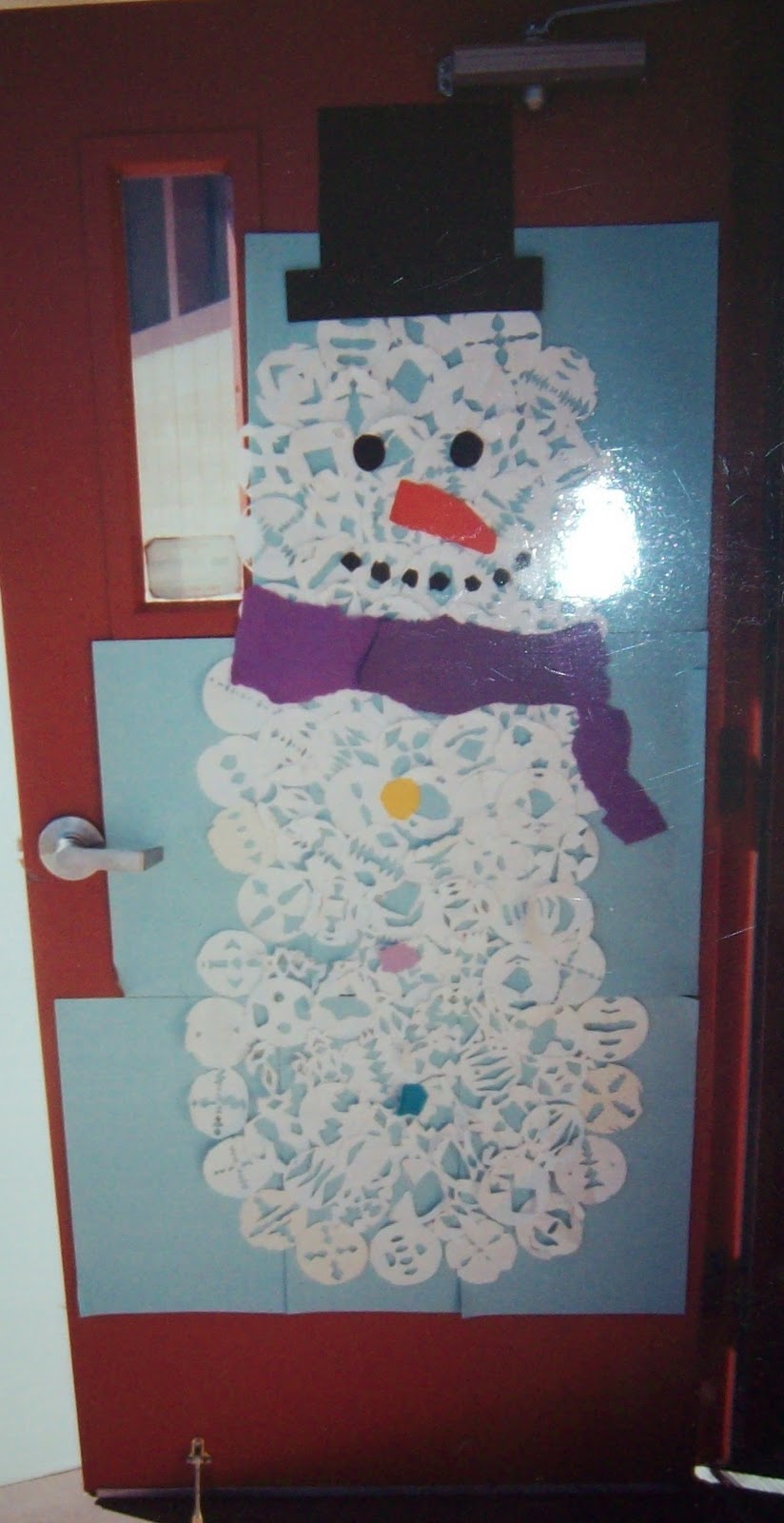 snowflake-snowman-door-decoration-for-classroom