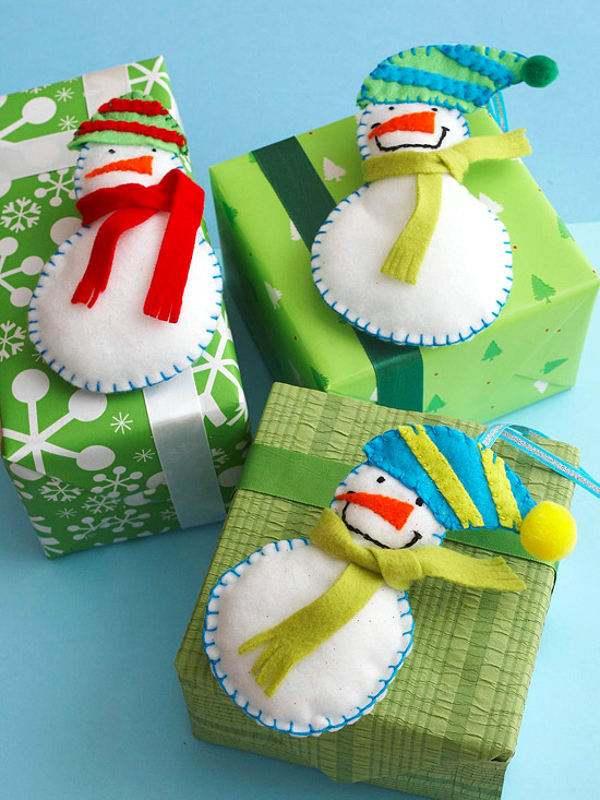 snowman-christmas-gift-wrapping-idea