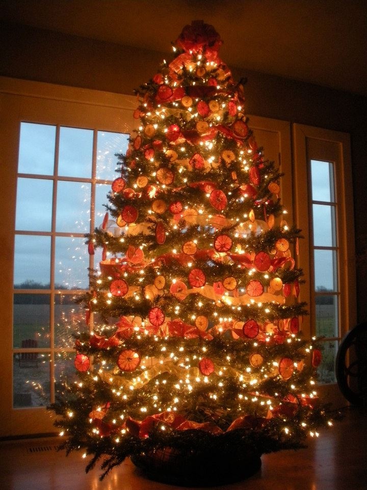 solid-orange-christmas-tree
