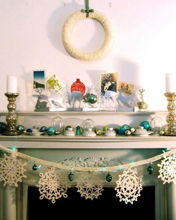 white-christmas-mantel-decorating-ideas