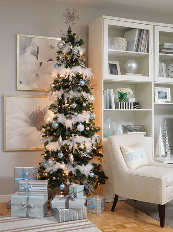 white-christmas-tree-decorating-design