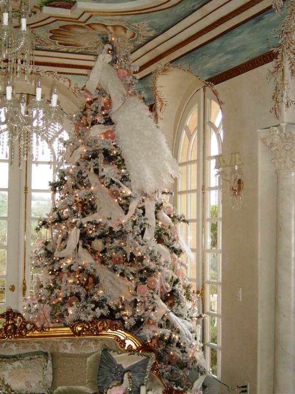 white-peacock-christmas-tree