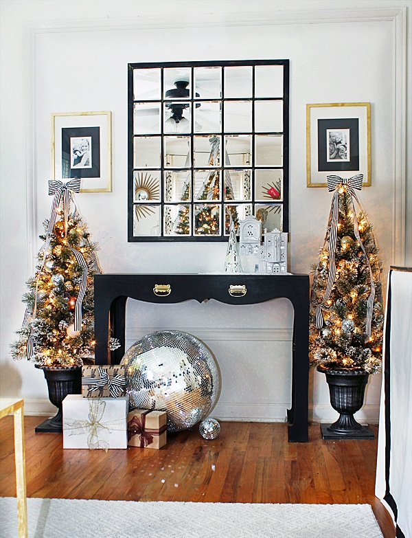 black-gold-white-christmas-decor-ideas