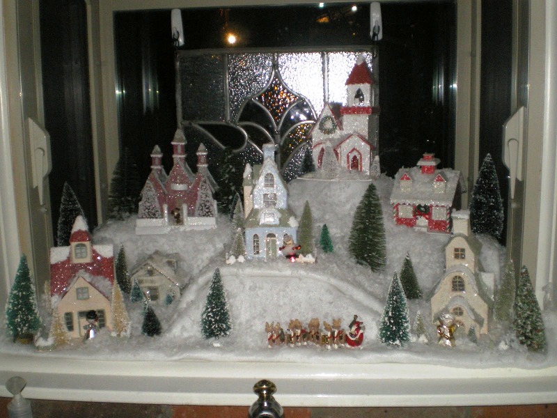 christmas-snow-village-display
