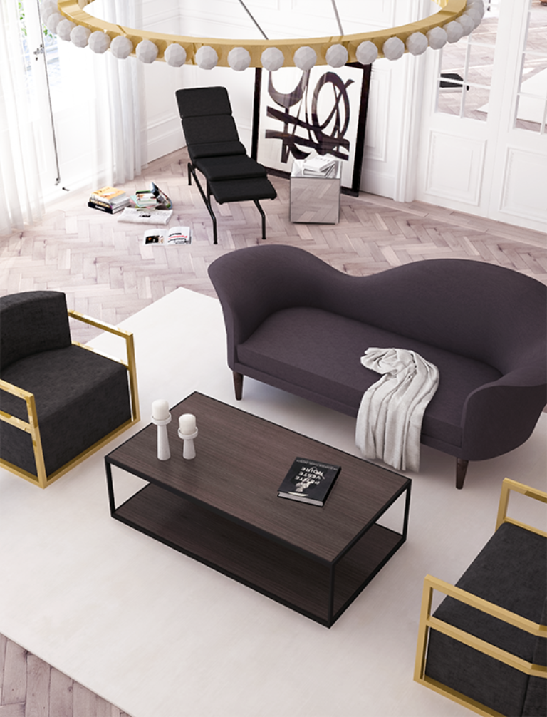 Parisian Apartment Living Room Design