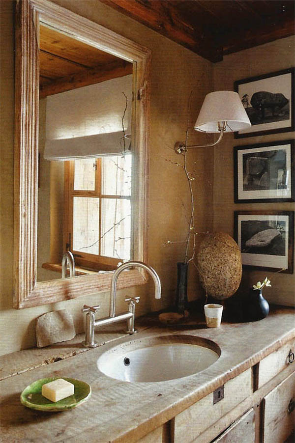 Cool Rustic Bathroom Design