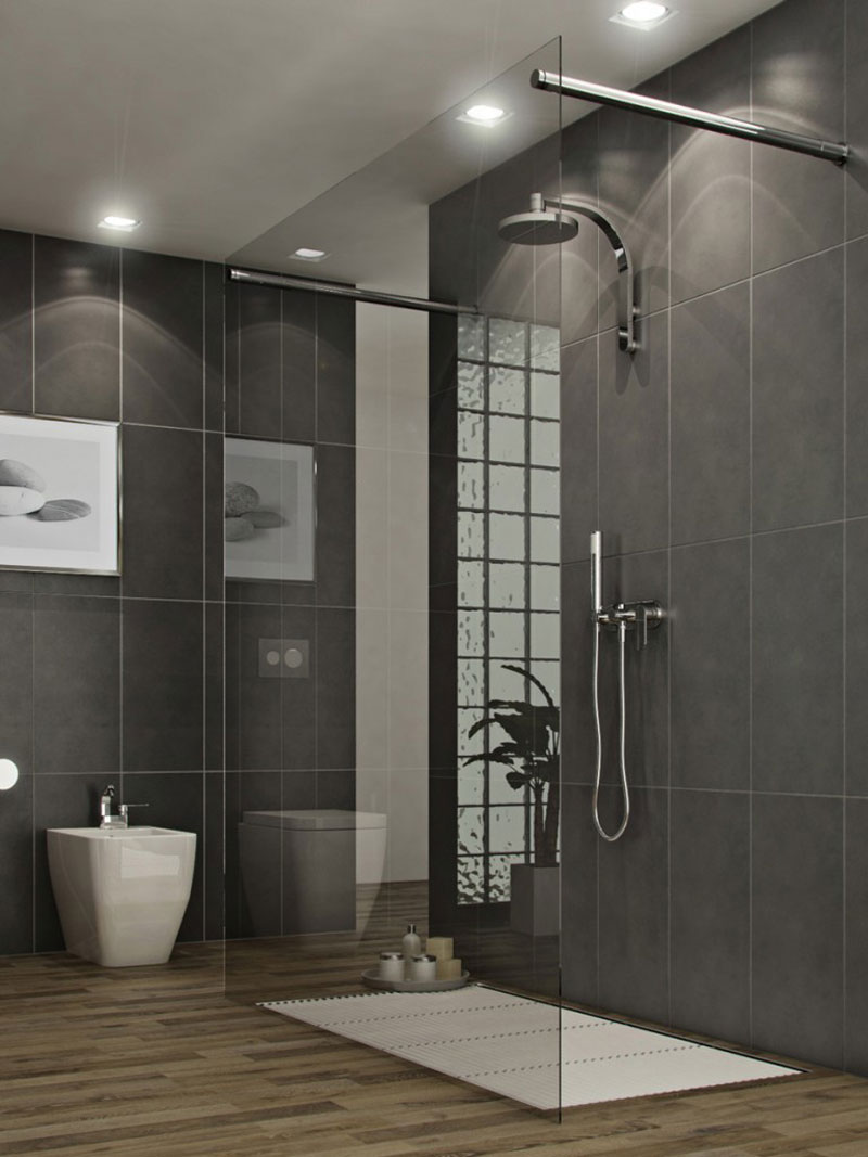 Grey Modern Bathroom Cool Design
