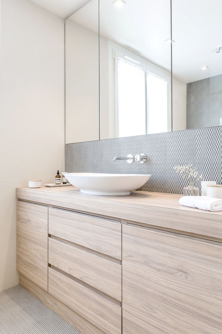 Grey Tile Modern Bathroom Design