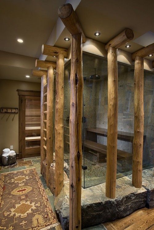 Rustic Bathroom Shower Design