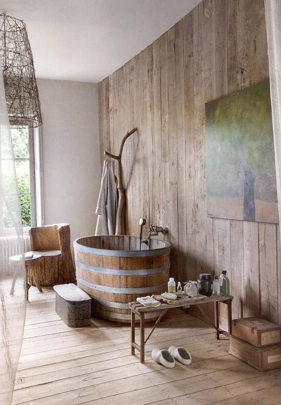 Rustic Wood Bathroom Ideas