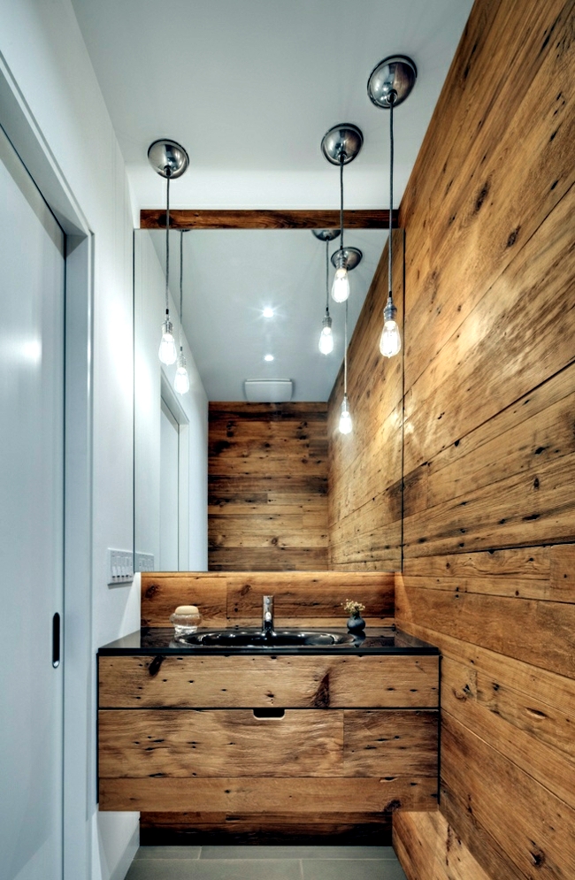 Wooden Rustic Bathroom Design Ideas