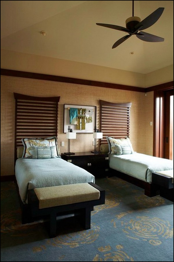 Asian Bedroom Design Single Bed Set Completed