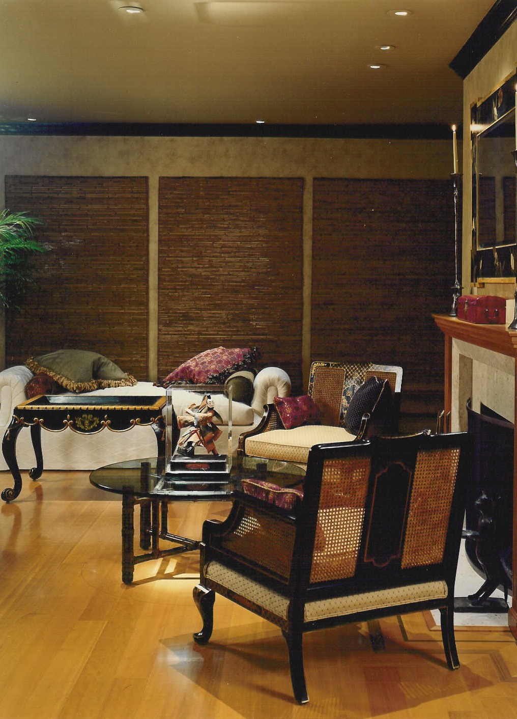 Asian Inspired Living Room Design