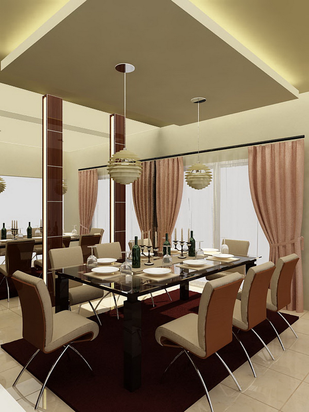 Attractive Contemporary Dining Room Design
